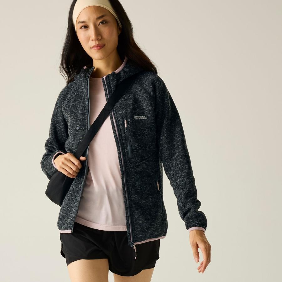 Newhill Leichtes Fleece mit Kapuze und durchgehendem Reißverschluss für Damen 6/6