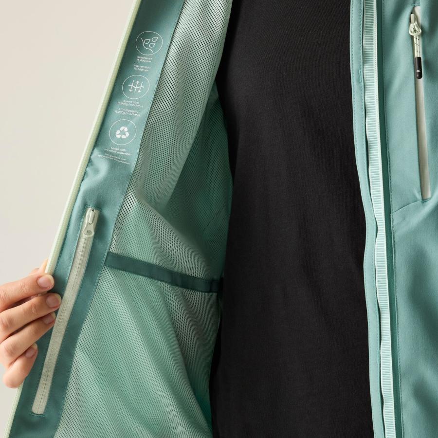 Chaqueta senderismo mujer impermeable Regatta Birchdale 7/7