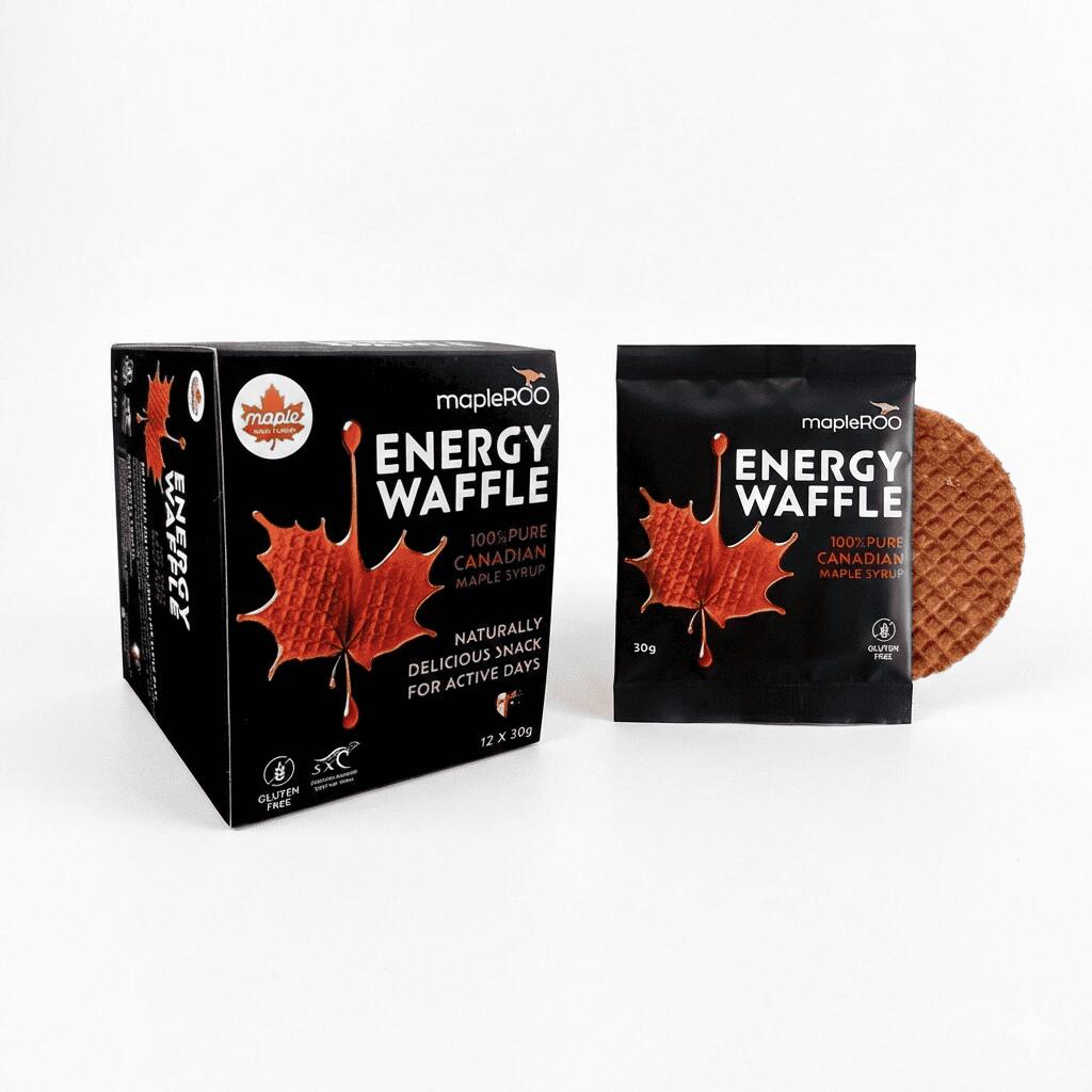 mapleROO ENERGY WAFFLE - Maple | Box of 12