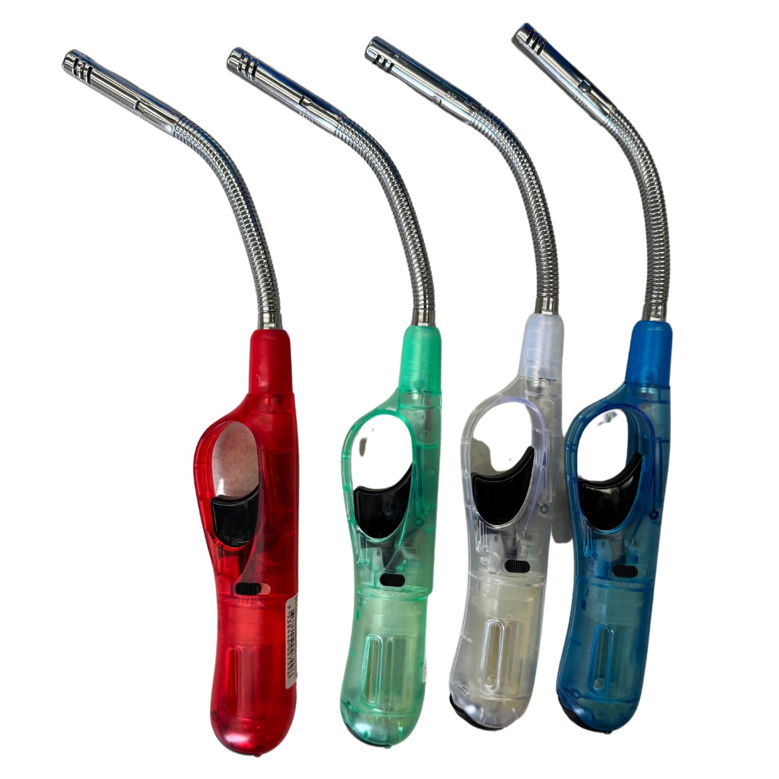 1x Clear Flexible Lighter for BBQ Kitchen - Assorted Colours