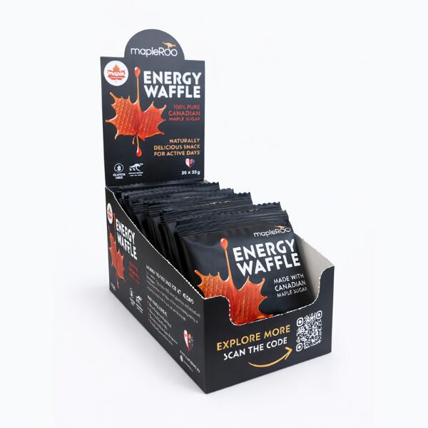 mapleROO ENERGY WAFFLE - Maple | Box of 24