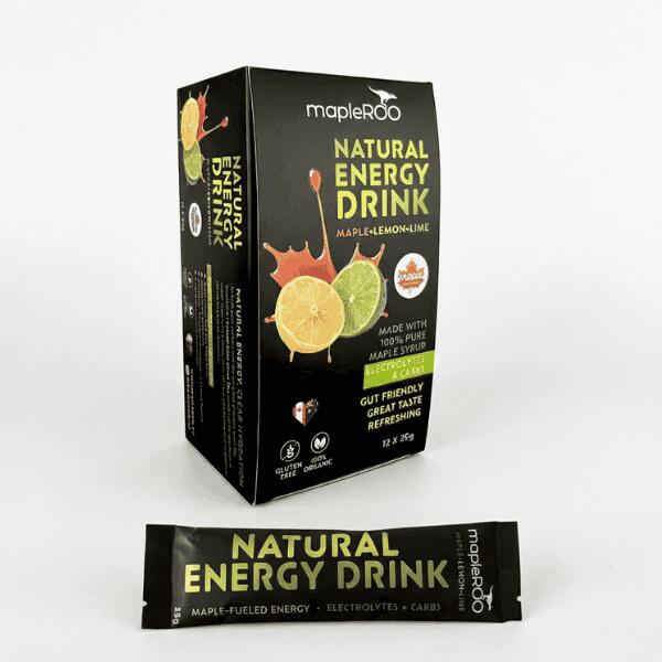 mapleROO NATURAL ENERGY & ELECTROLYTES - Maple, Lemon Line | Box of 12