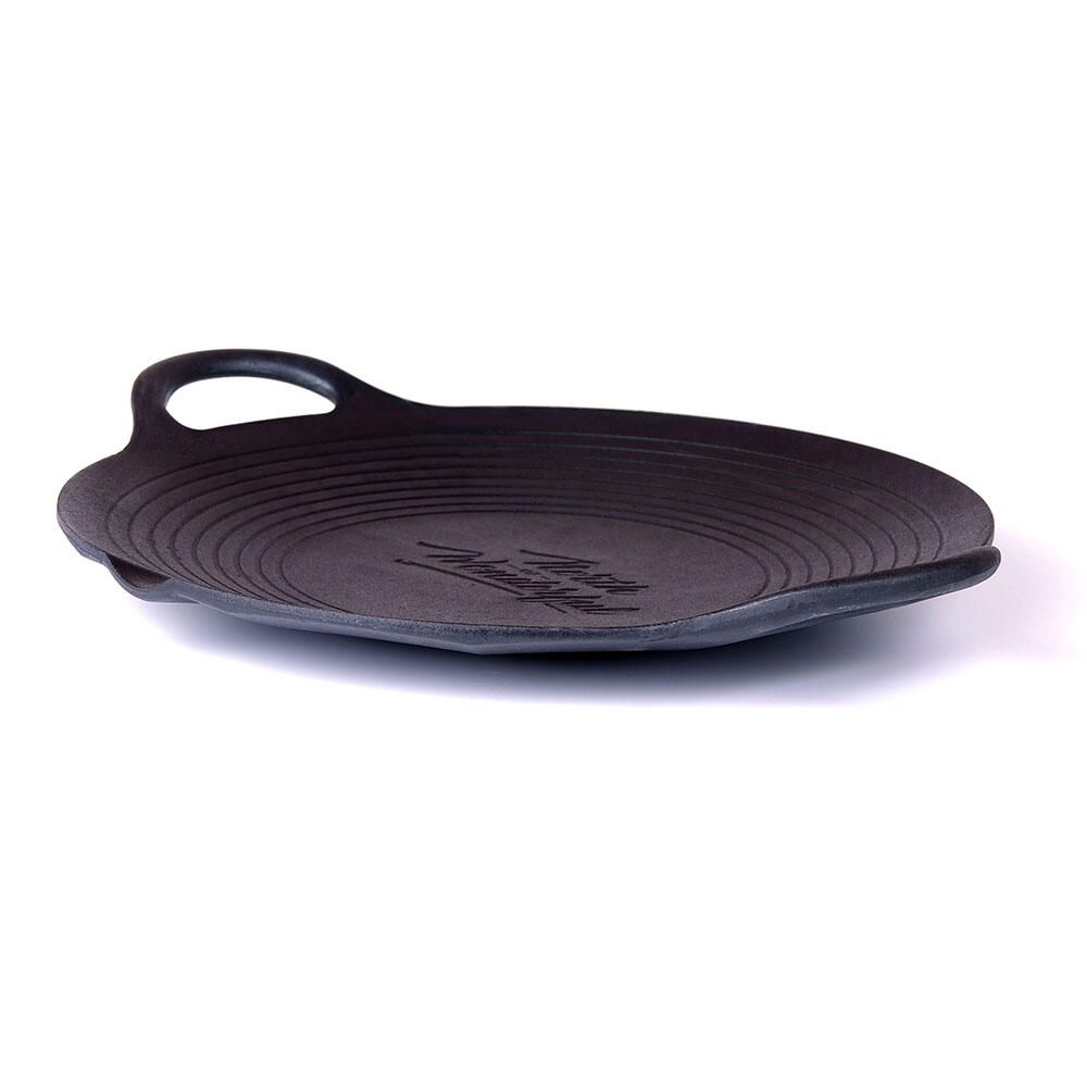 Cast Iron 36cm Korean Japanese BBQ Barbecue Grill Pan