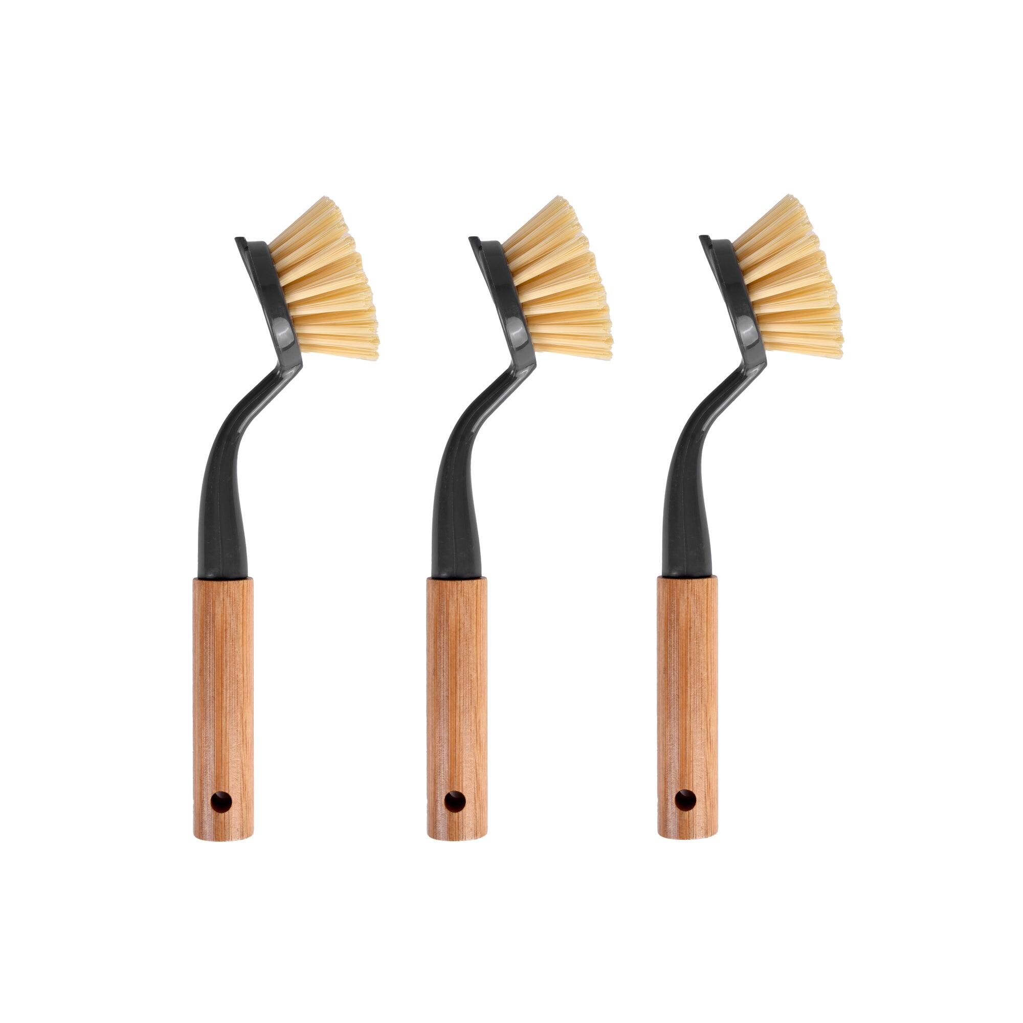 3 x  Eco Cleaning Bamboo Dish Brush