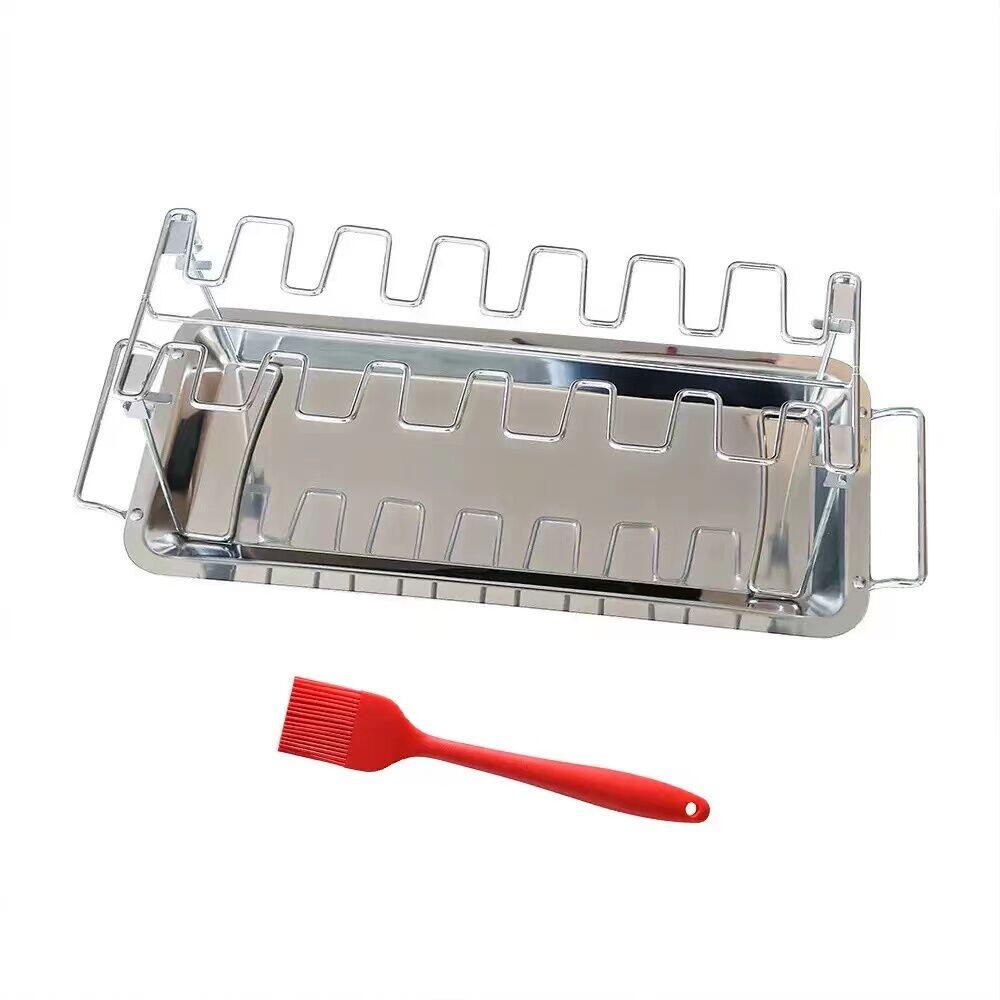 Stainless Steel Chicken Leg And Wing Rack Three-Piece Set