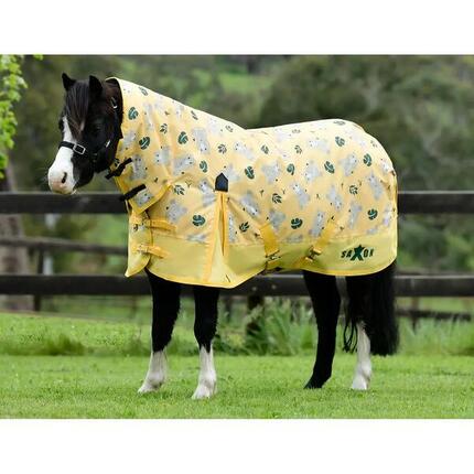 Couverture d'extérieur pour poney avec couvre-cou Saxon Combo Neck 600D 180g