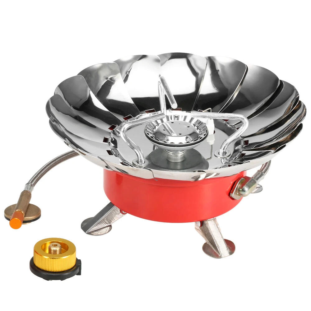 Windproof Piezo Ignition Camping Gas Stove