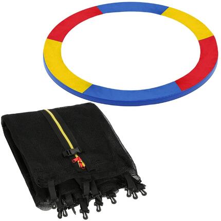 Siatka do trampoliny zewnętrzna z osłoną na sprężyny Springos 305 cm 10 FT