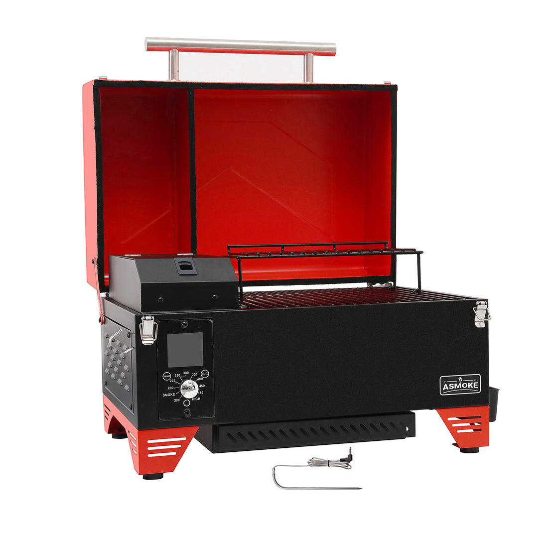 Portable Wood Pellet Grill - Apple Red