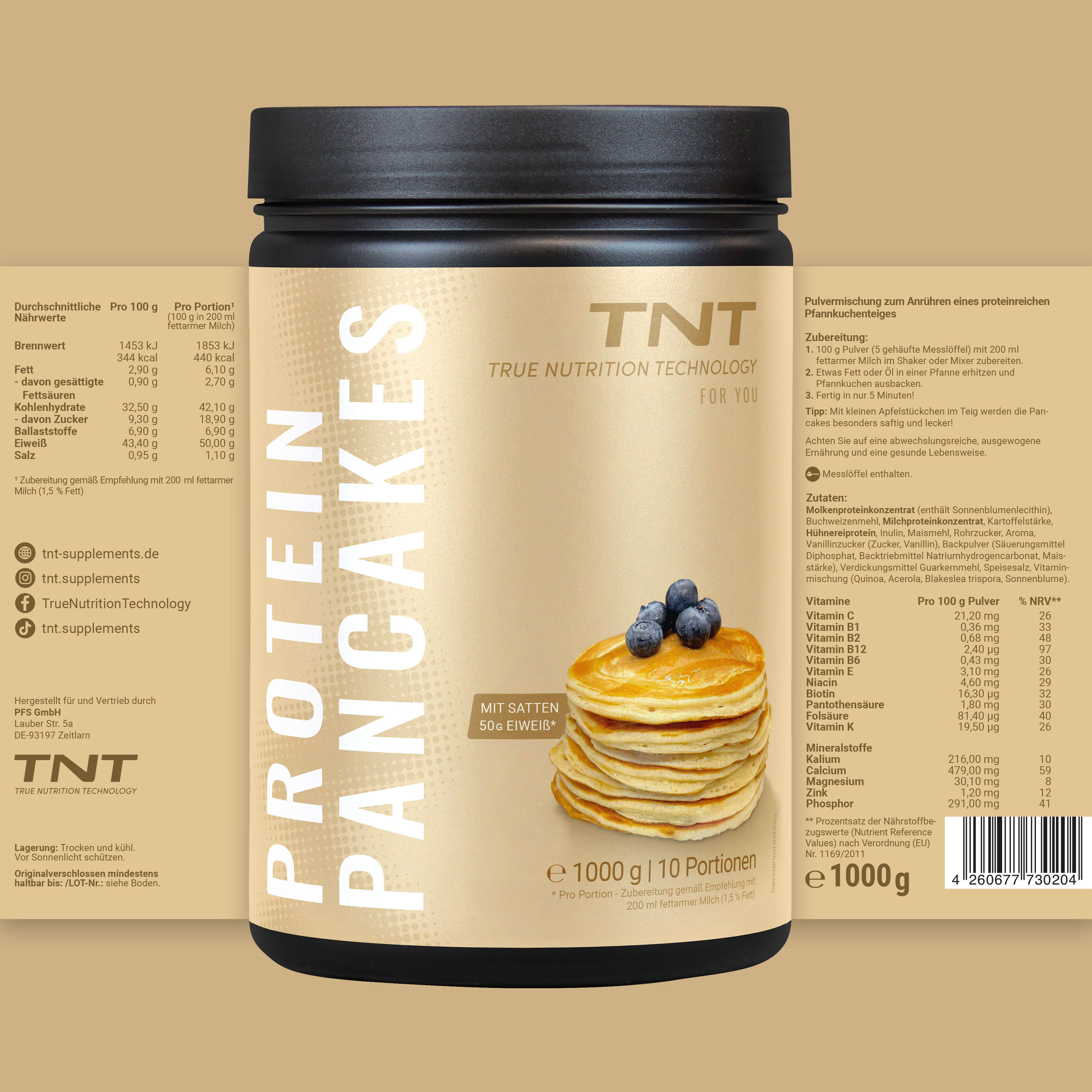 Protein Pancakes - 50g Eiweiß Pro Portion 5/7