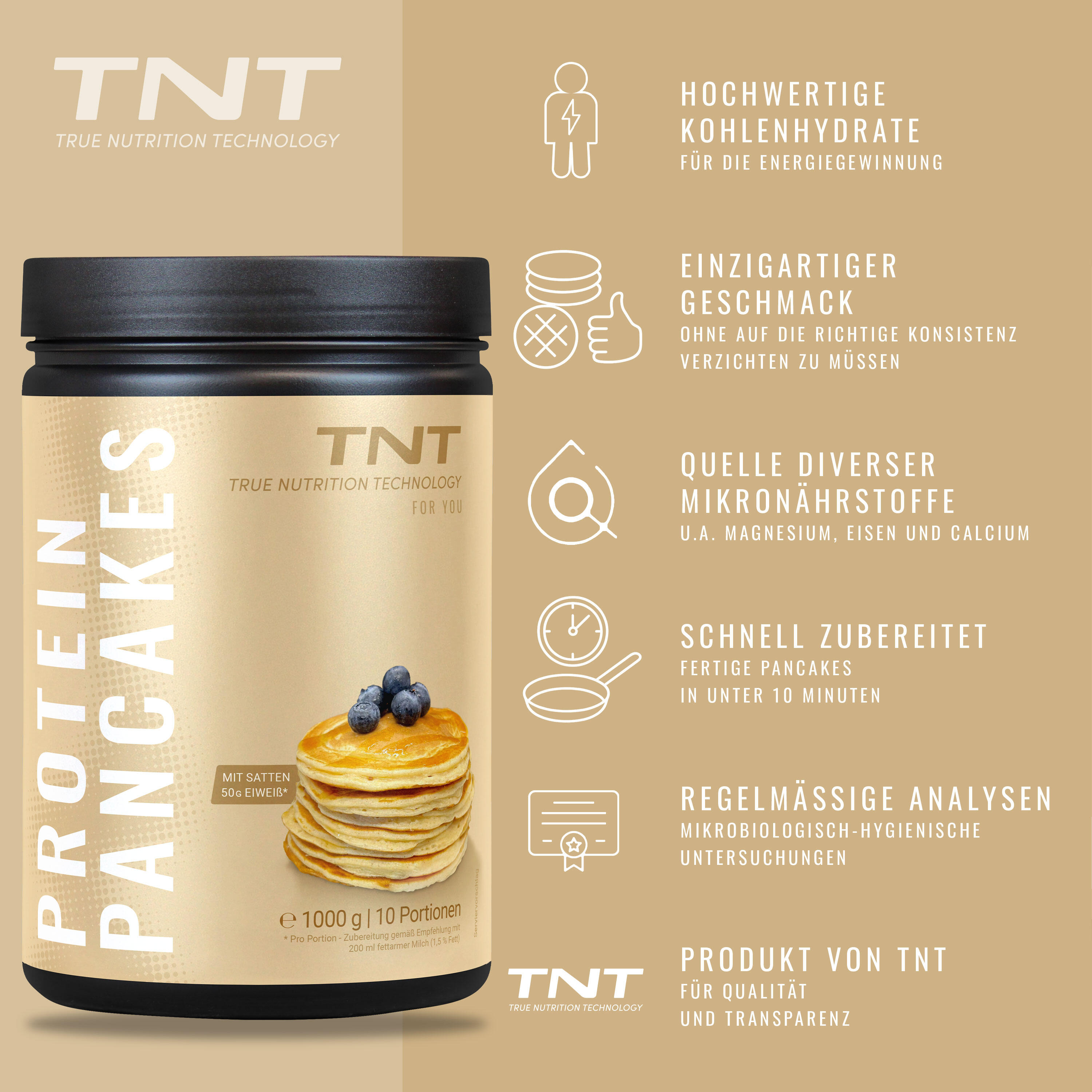 Protein Pancakes - 50g Eiweiß Pro Portion 4/7