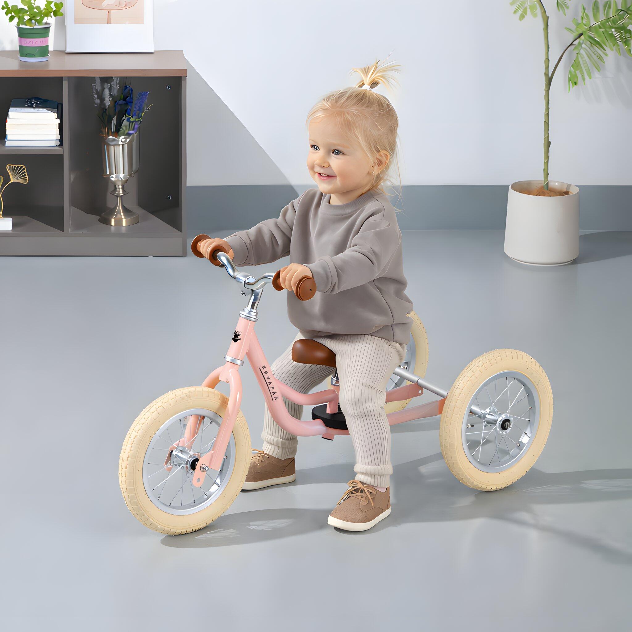 Draisienne évolutive 2 en 1 avec barre parentale – tricycle enfant 3/7