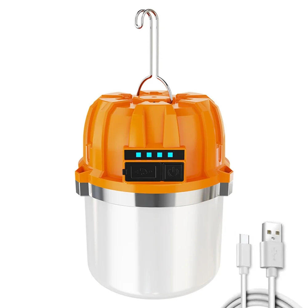 LED Camping Lantern with Rechargeable Emergency Lamp Bulb