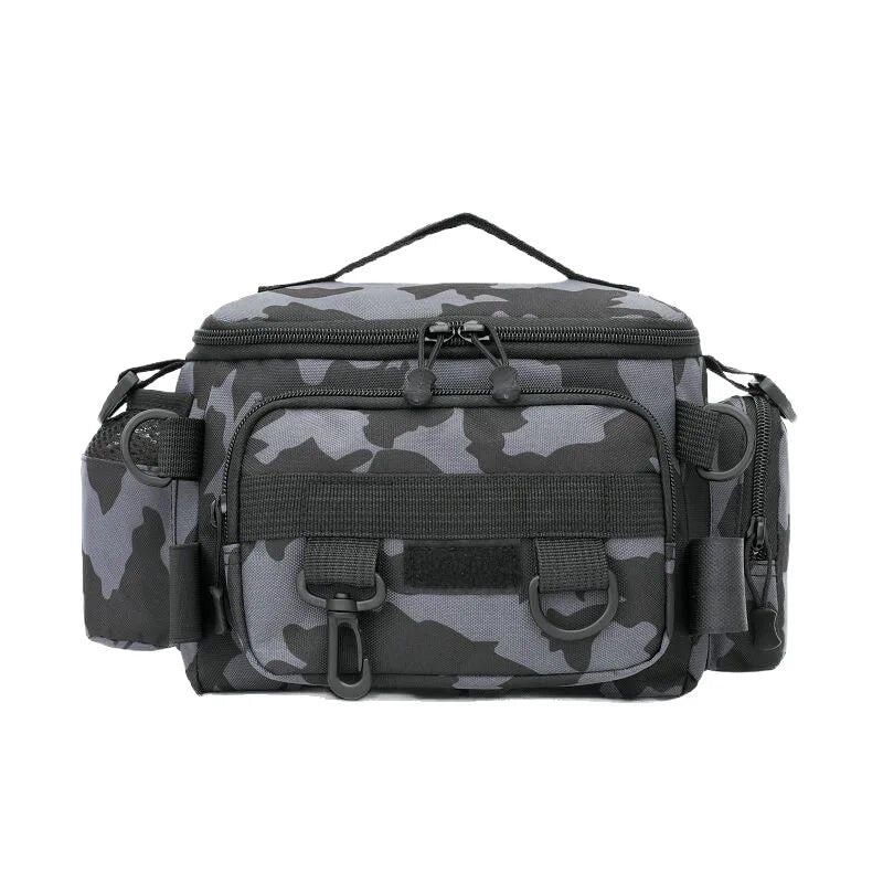 Fishing Gear Shoulder Bag with Nylon Rod Holder