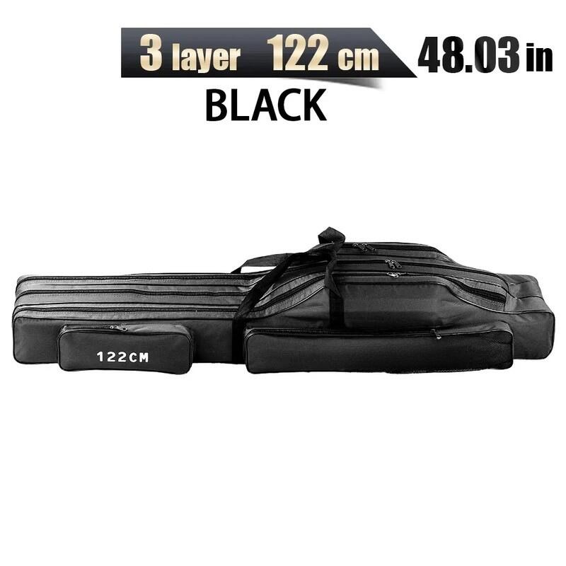 Fishing Rod Reel Bag with Waterproof Folding