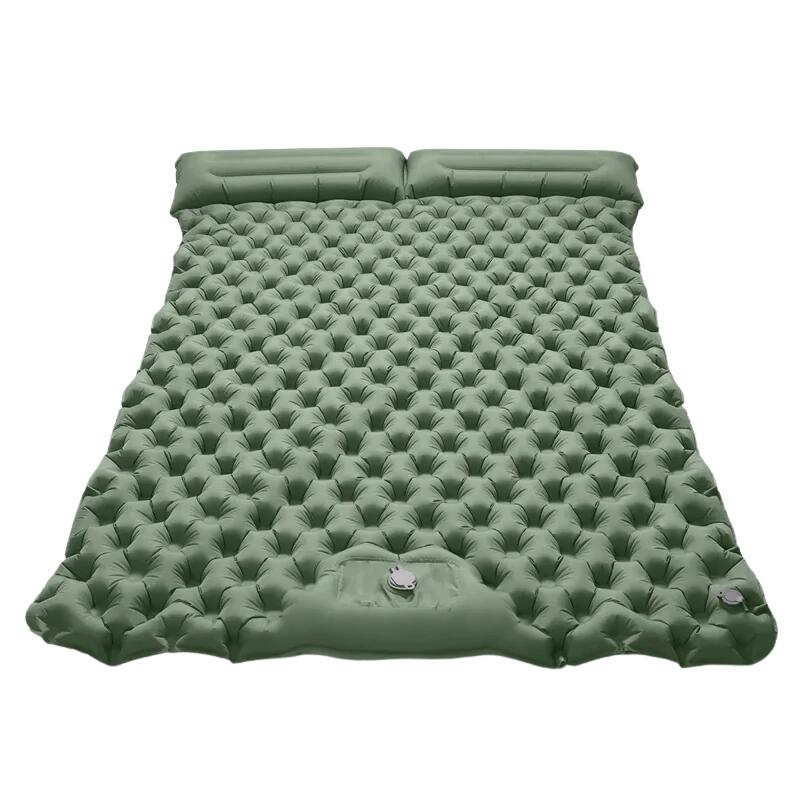 Double Inflatable Sleeping Pad Camping with Built-in Pump