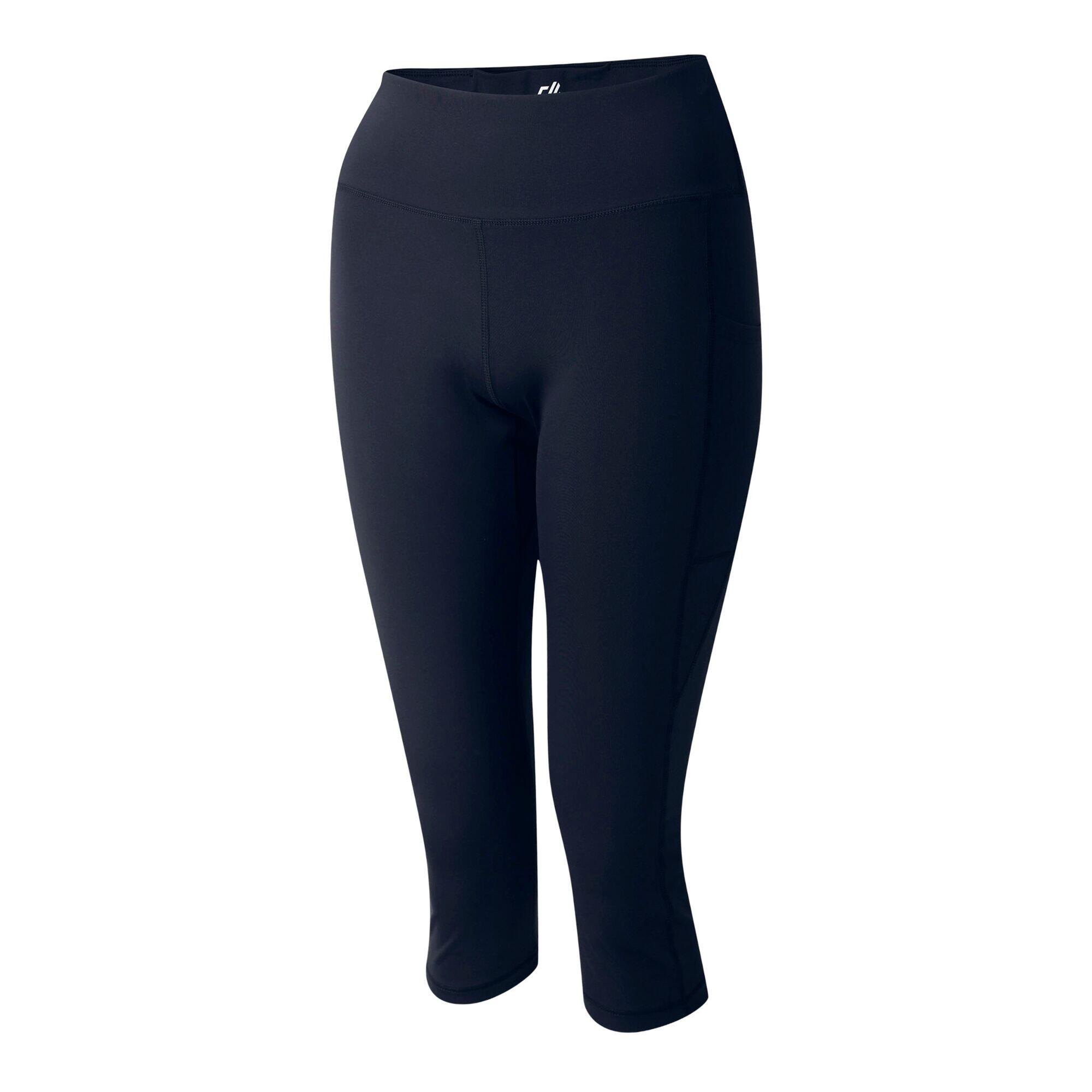 Womens/Ladies Influential II Plain 3/4 Leggings (Navy) 3/4