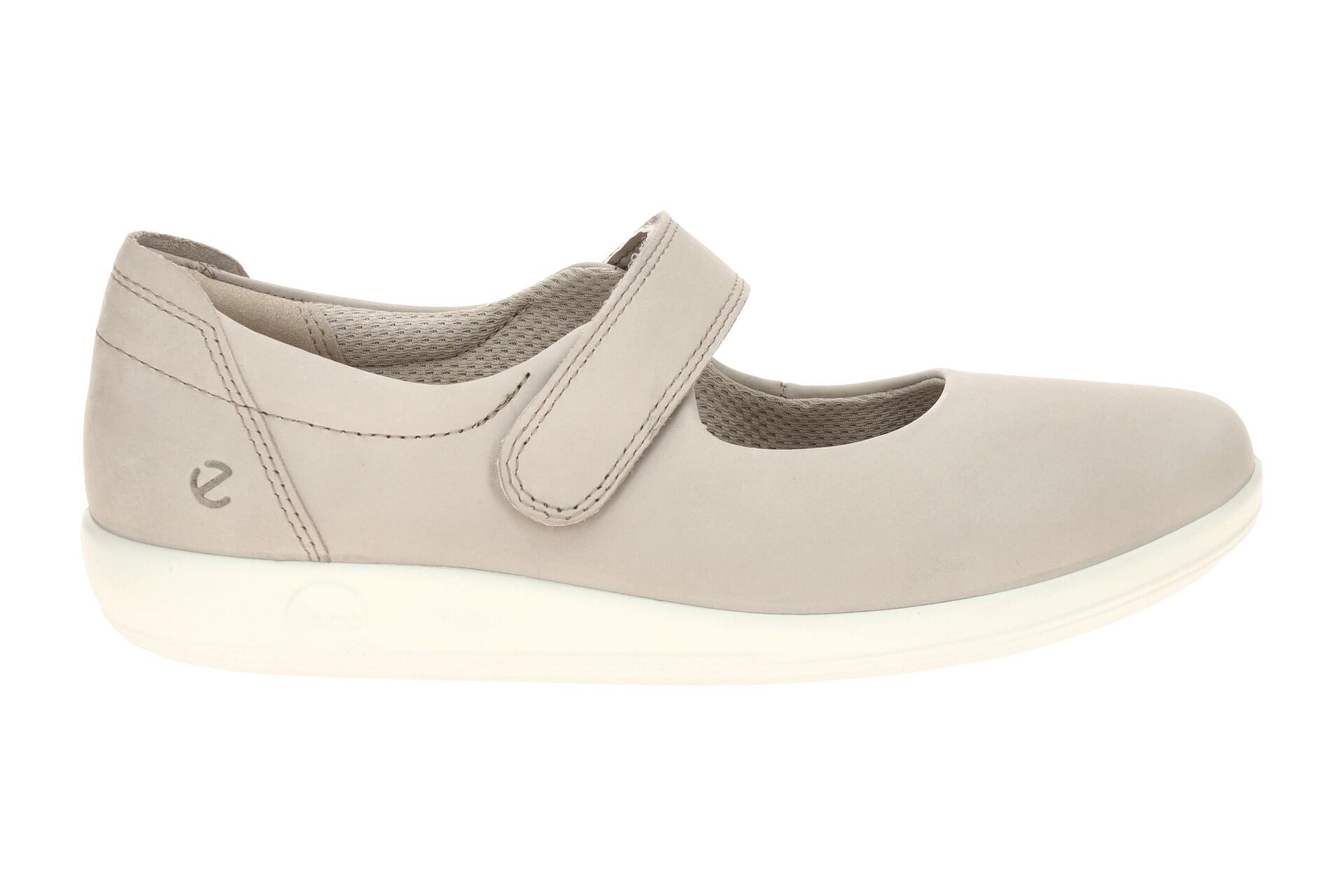 Ecco Soft 2 Schuhe Mary-Jane Ballerina grau 207503 2/7