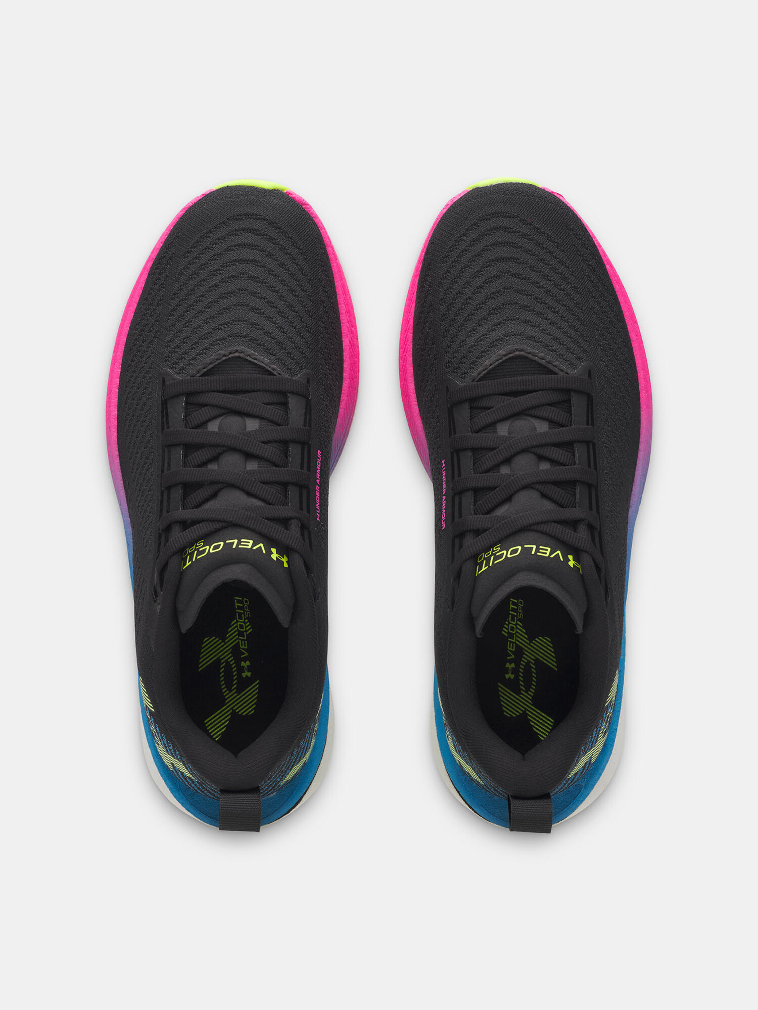 Dames hardloopschoenen Under Armour Velociti SPD zwart/zwart/wit 5/7