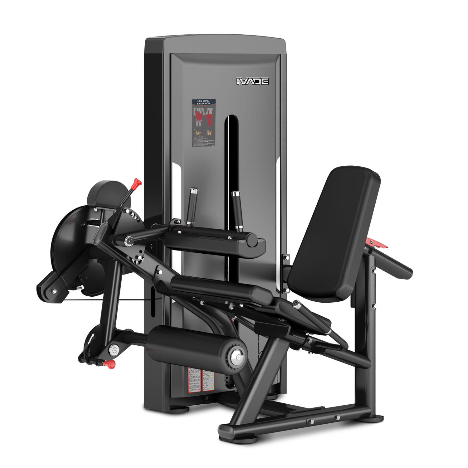 MA-37 –  Leg Extension & Leg Curl (Knee Support) Pin-Load - IRONTEC