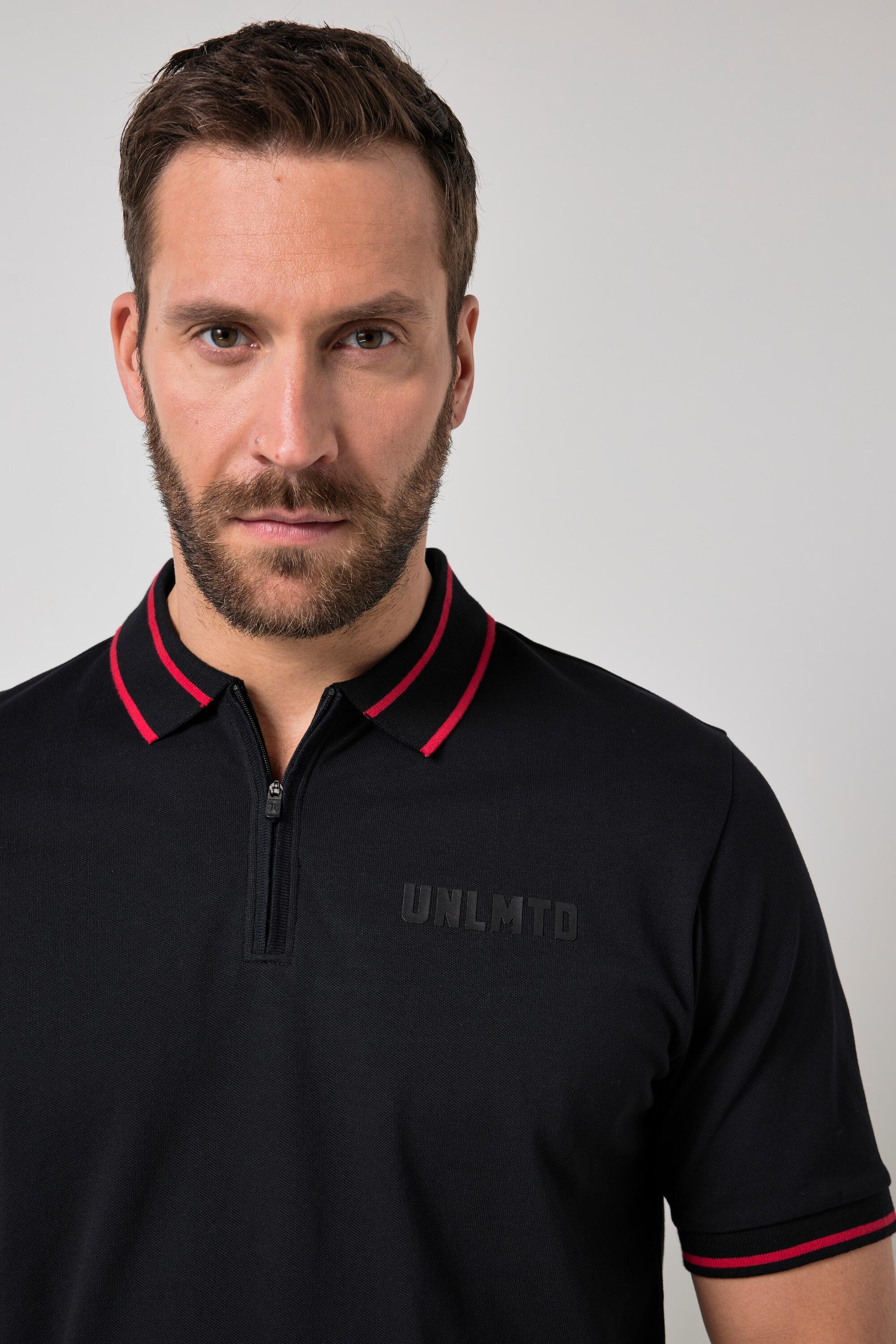 Heren poloshirt FLEXNAMIC® outdoor piqué polokraag rits korte mouwen tot 7XL 3/5
