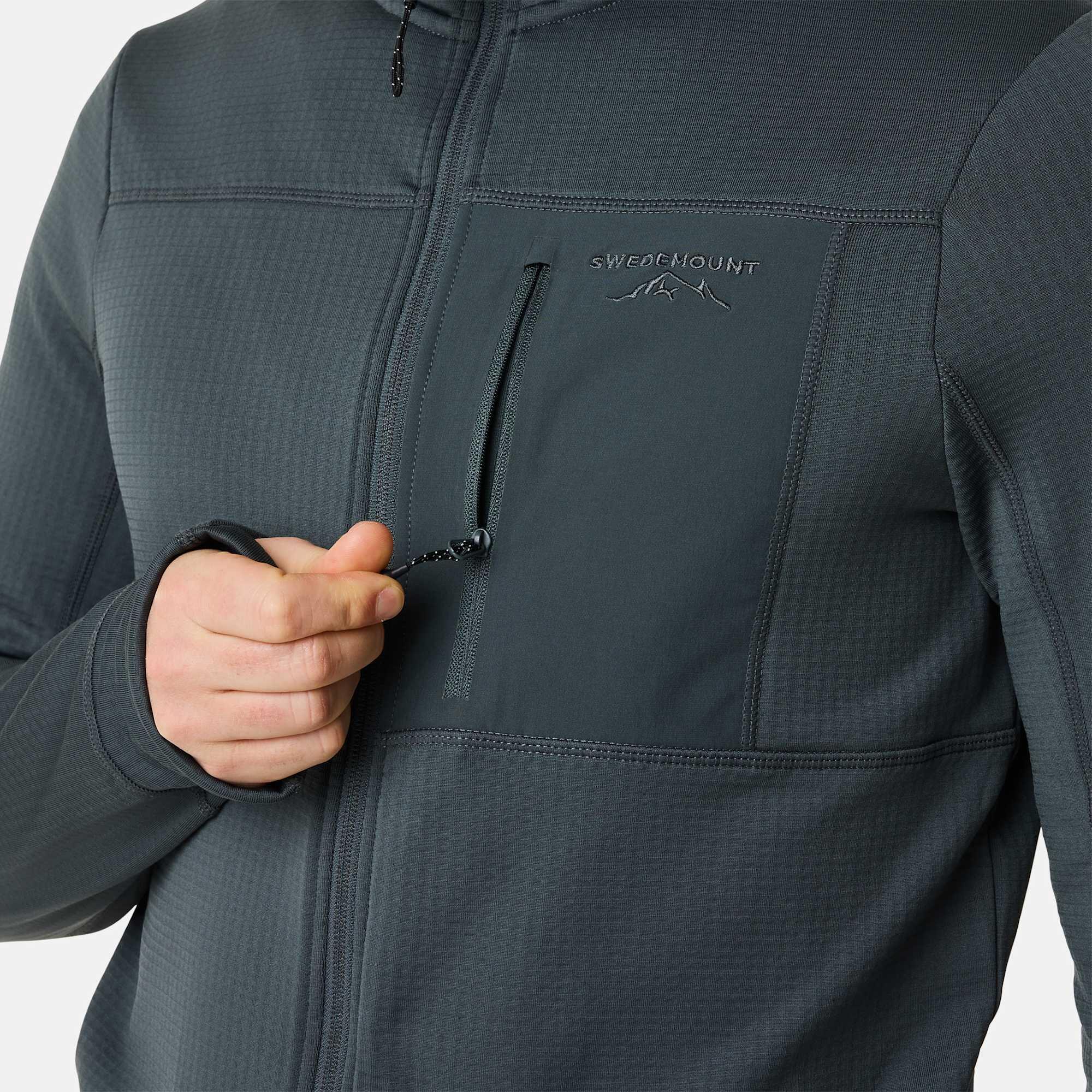 Pile maniche lunghe da escursionismo da uomo Trondheim Midlayer Full Zip 6/7