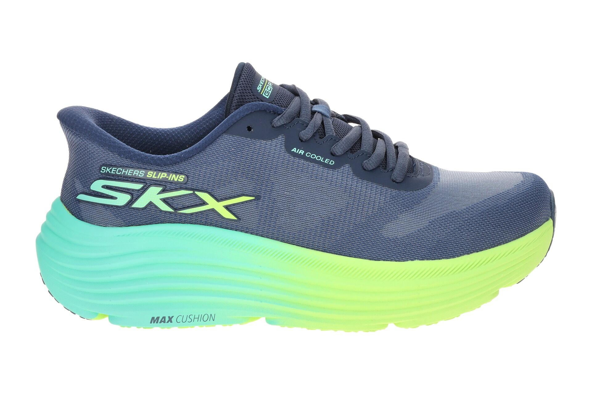 Skechers MAX CUSHIONING Schuhe blau Damen Slip Ins 129473 2/7