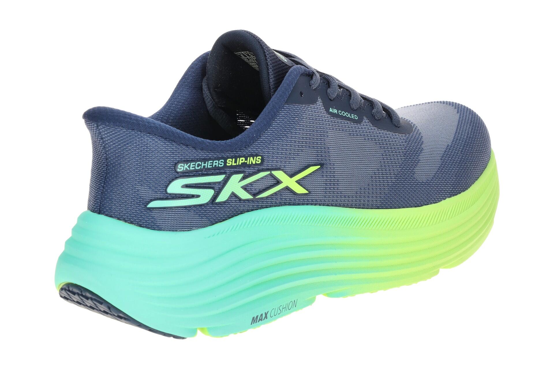 Skechers MAX CUSHIONING Schuhe blau Damen Slip Ins 129473 4/7