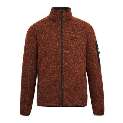 Heren newhill marl full zip fleecejack (baksteen)