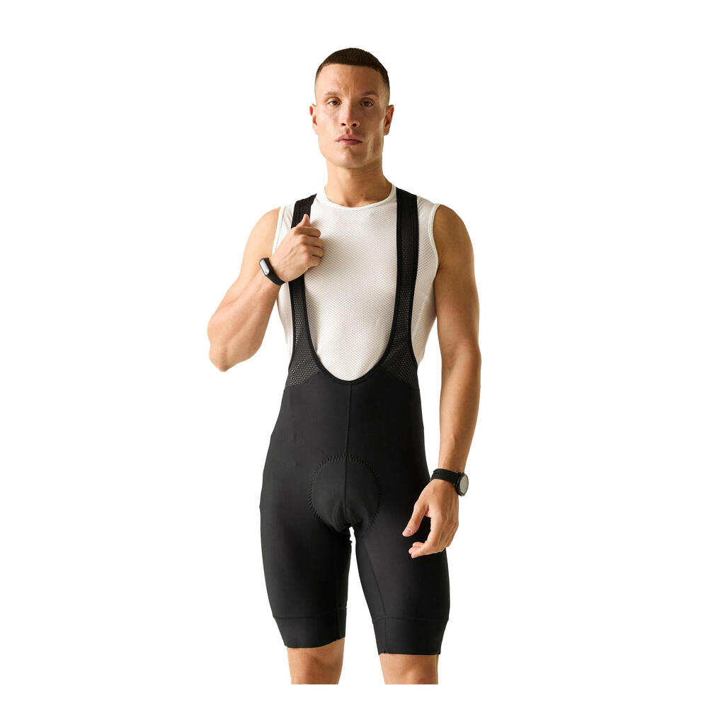 Mens Ultra Bibbled Bib Shorts (Black)