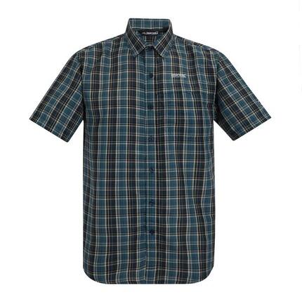 Chemise Manches Courtes Motif/style À Carreaux MINDANO Homme (Orage Foncé)