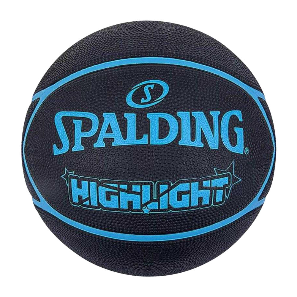 Ballon De Basket HIGHLIGHT (Noir / Bleu) Taille 7 1/2