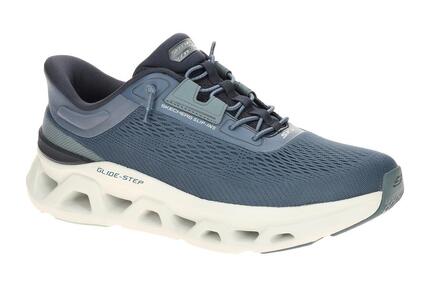 Skechers Glide Step Schuhe blau marineblau Herren Slip-Ins 233026