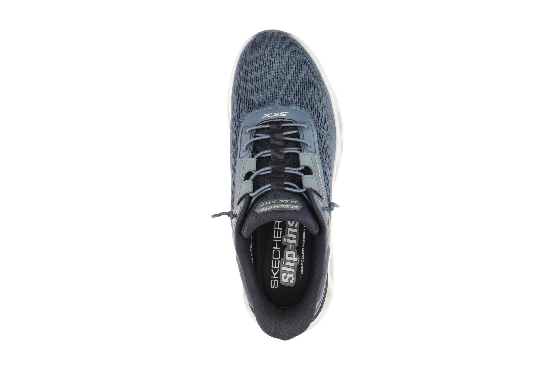 Skechers Glide Step Schuhe blau marineblau Herren Slip-Ins 233026 6/7