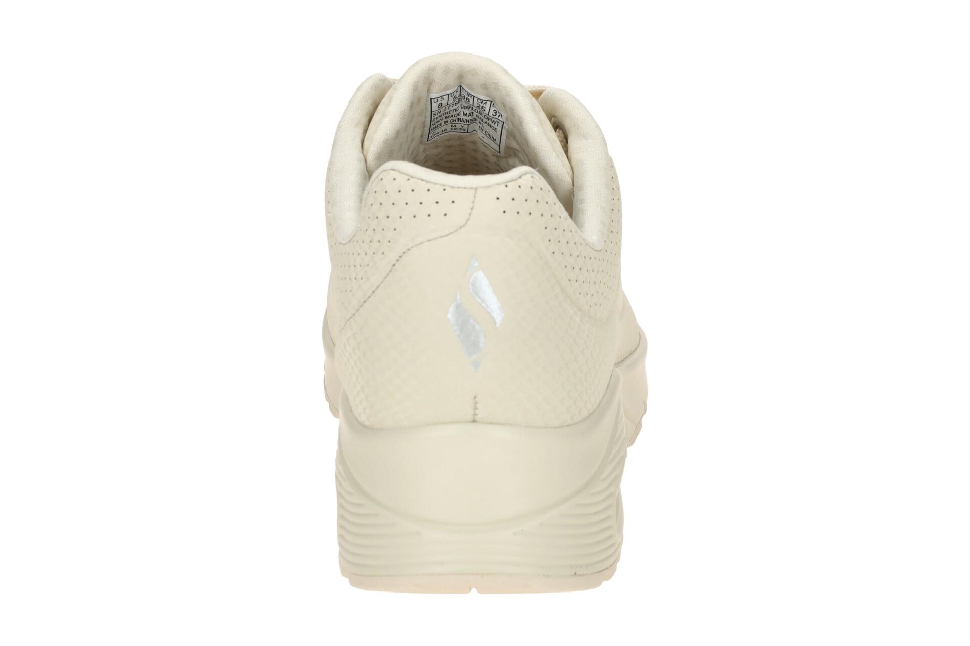 Skechers Uno Shiny Schuhe beige 3D Muster 177861 5/7