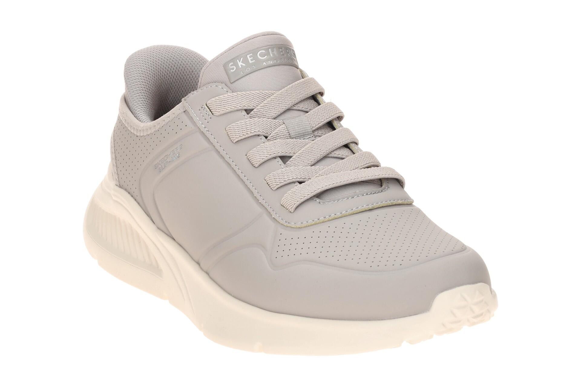 Skechers Uno Lite Schuhe Slipper grau Sneakers Slip-Ins 183125 3/7