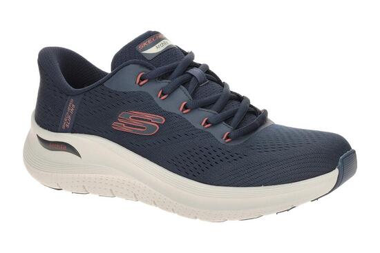 Skechers Arch Fit Herren Schuhe blau marineblau Slip Ins 232712