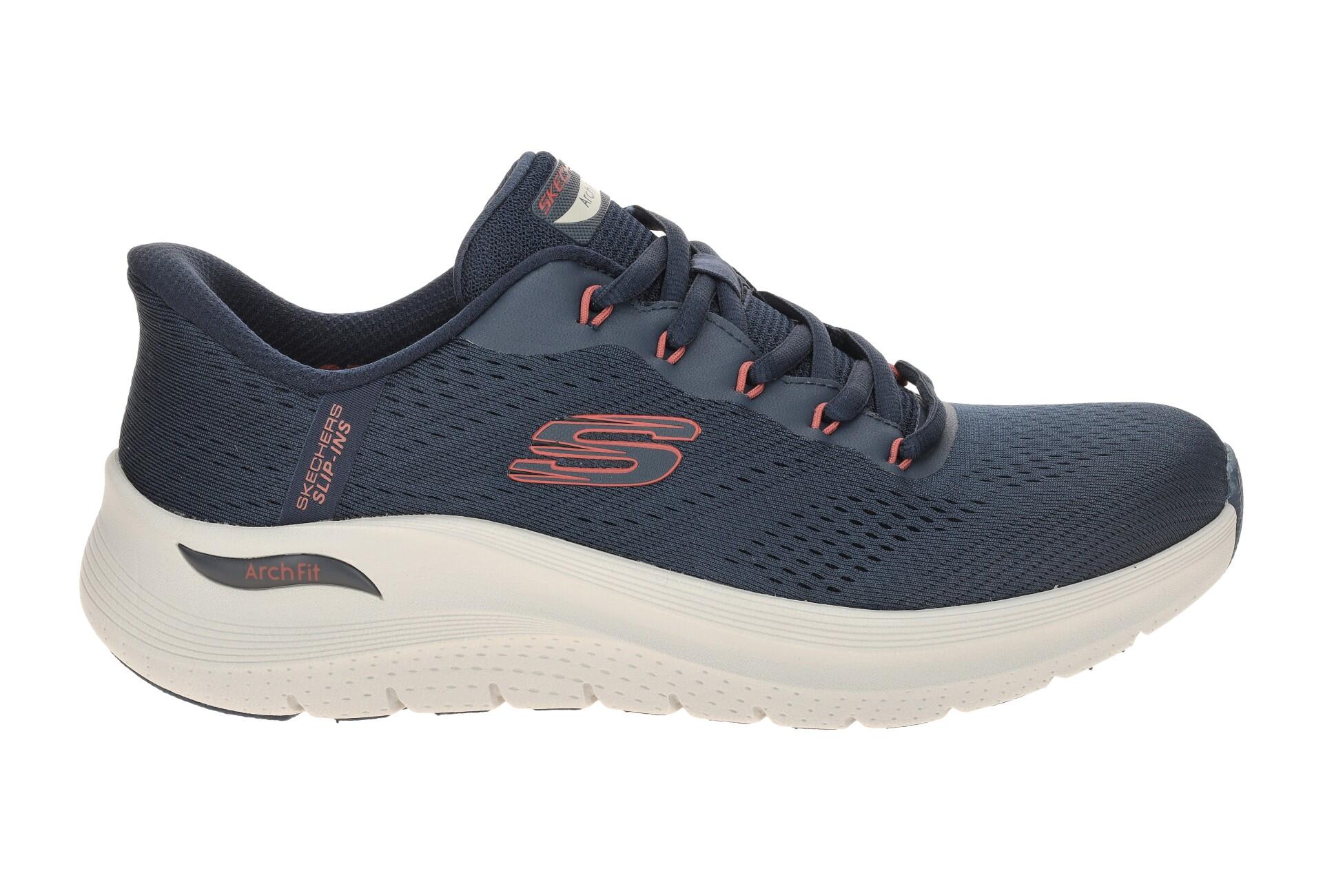 Skechers Arch Fit Herren Schuhe blau marineblau Slip Ins 232712 2/7