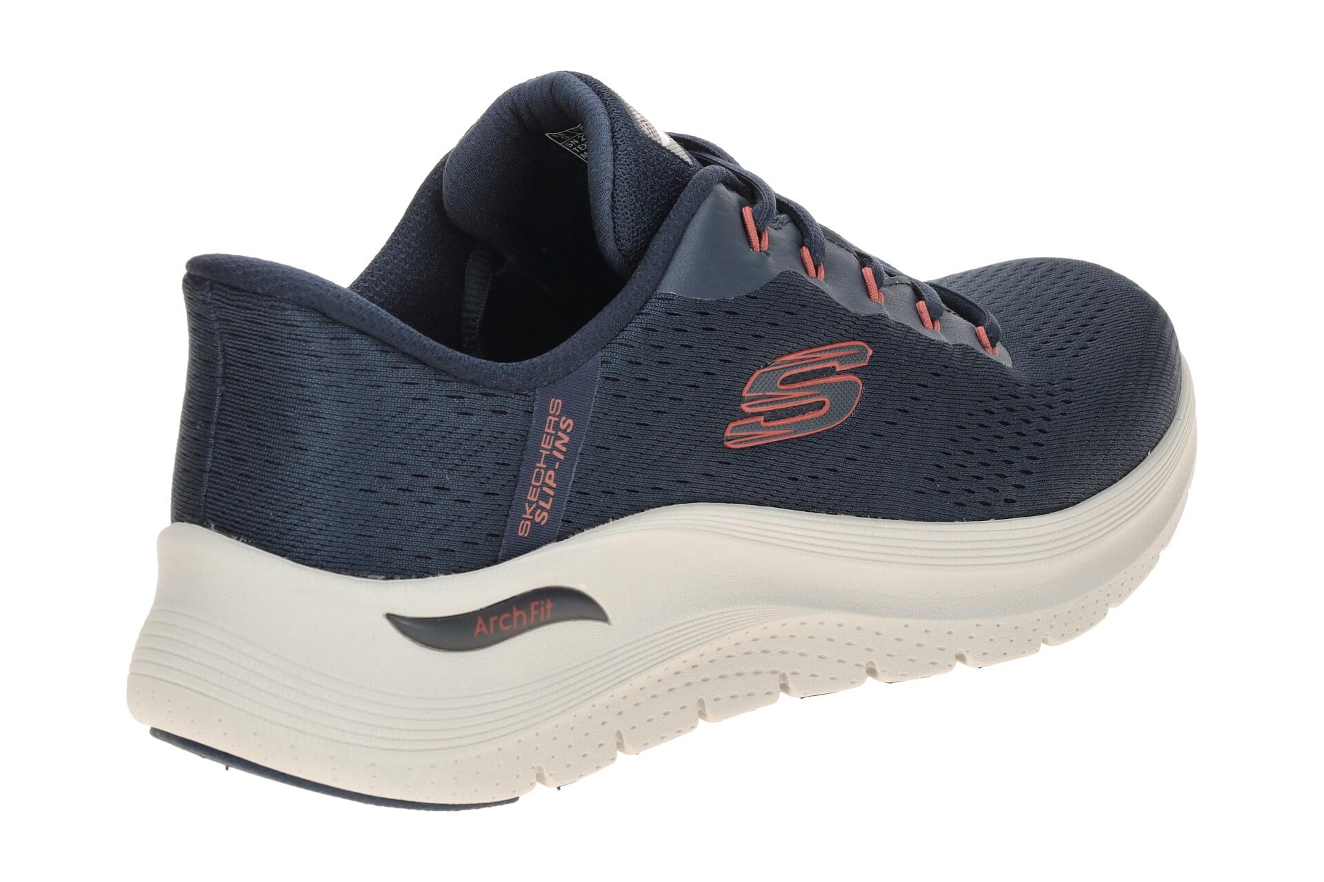 Skechers Arch Fit Herren Schuhe blau marineblau Slip Ins 232712 4/7