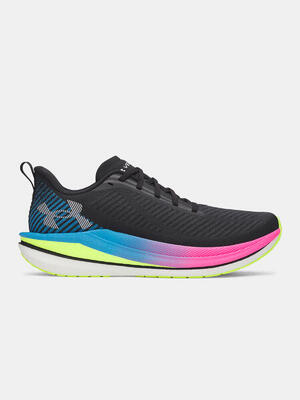 Heren hardloopschoenen under armour velociti spd zwart/zwart/wit