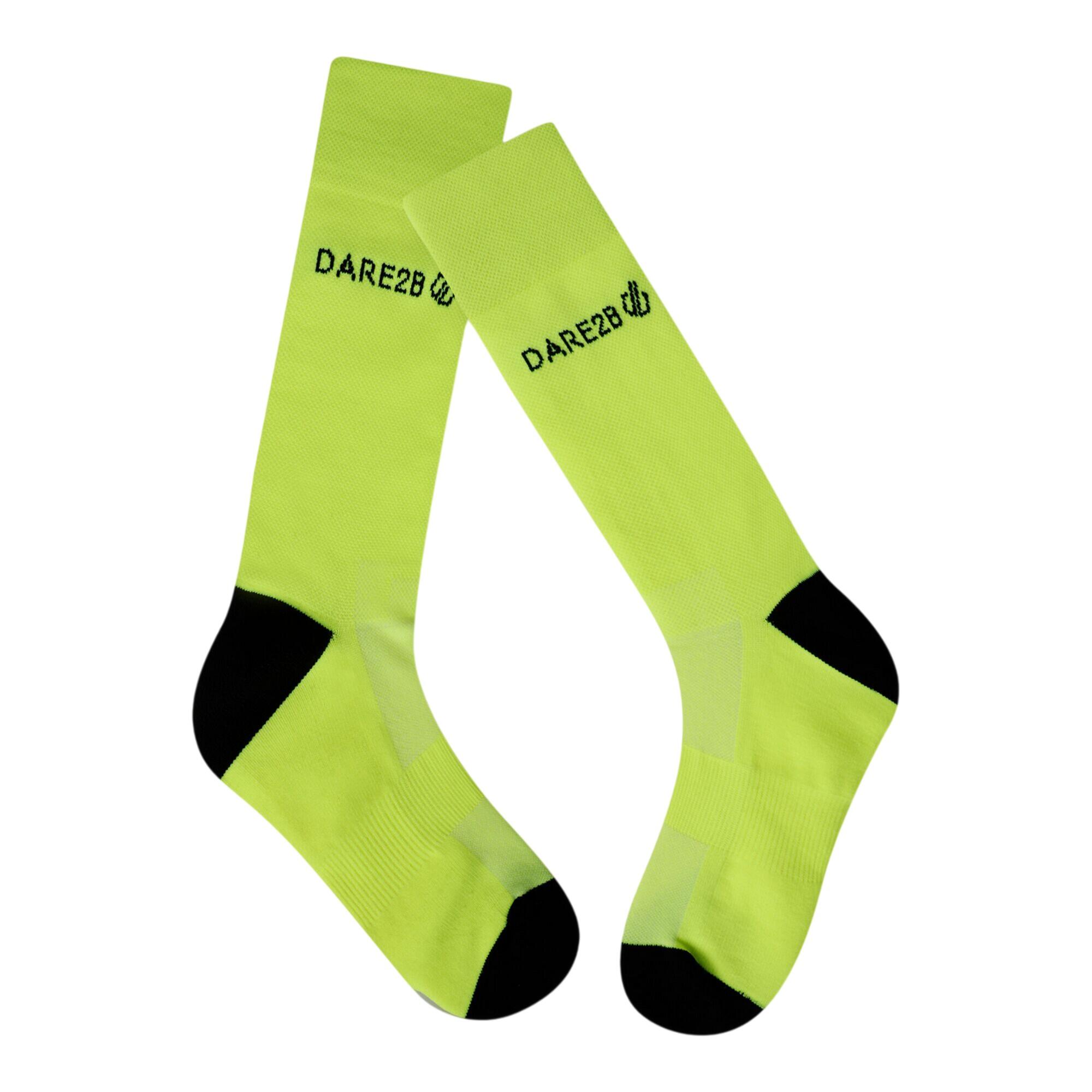 Calzini Ciclismo Adulto Unisex Dare 2B Performance Giallo Fluorescente 2/3