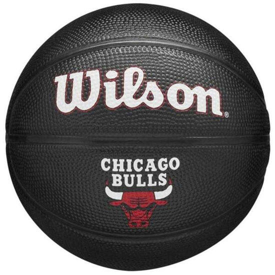 Mini Ballon De Basket Motif/style Chicago Bulls TEAM TRIBUTE Enfant (Noir)