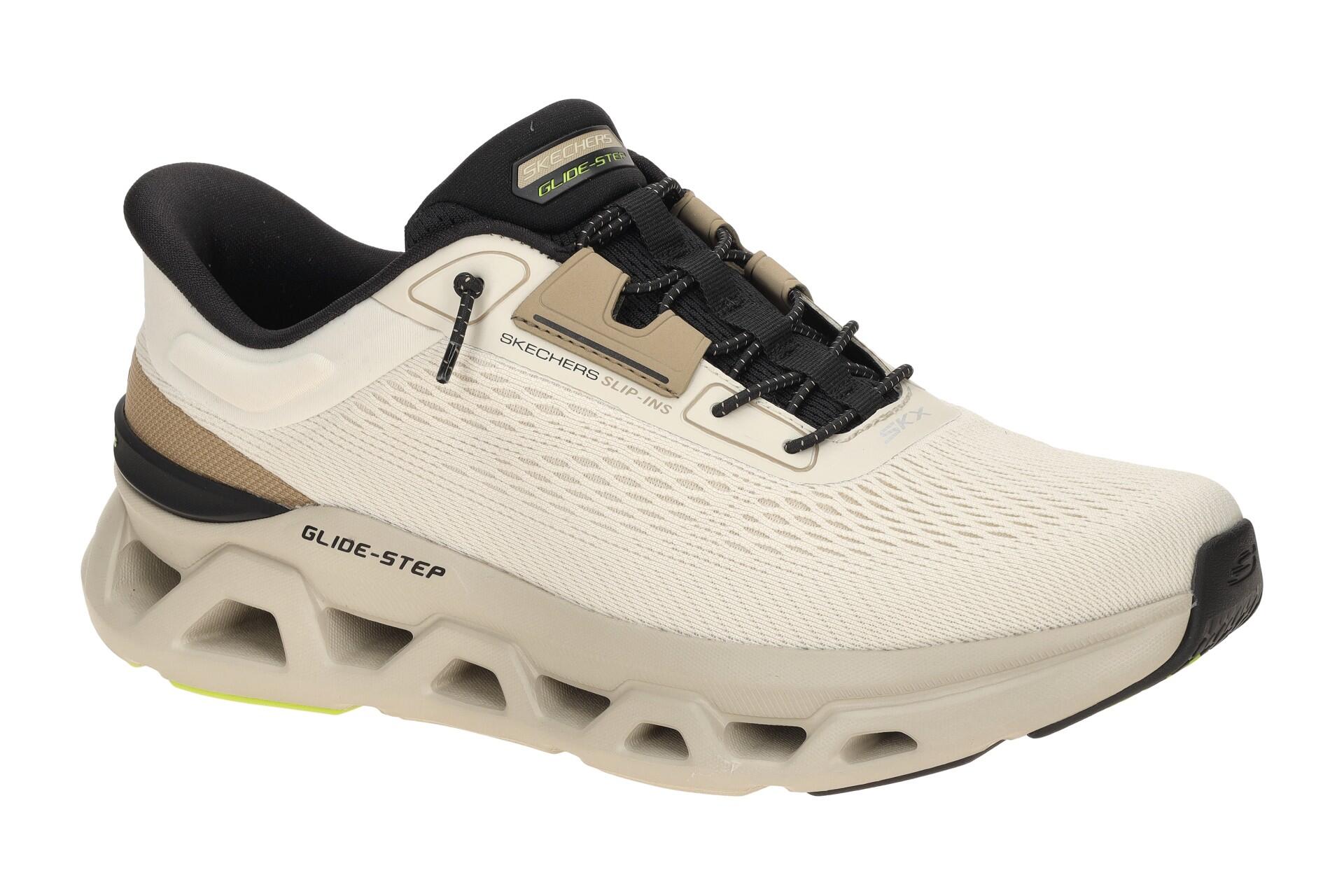Skechers Glide Step Schuhe beige Herren Slip-Ins 233026 1/7