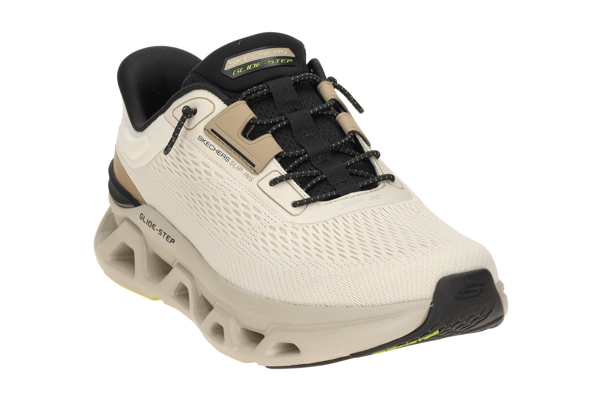Skechers Glide Step Schuhe beige Herren Slip-Ins 233026 3/7