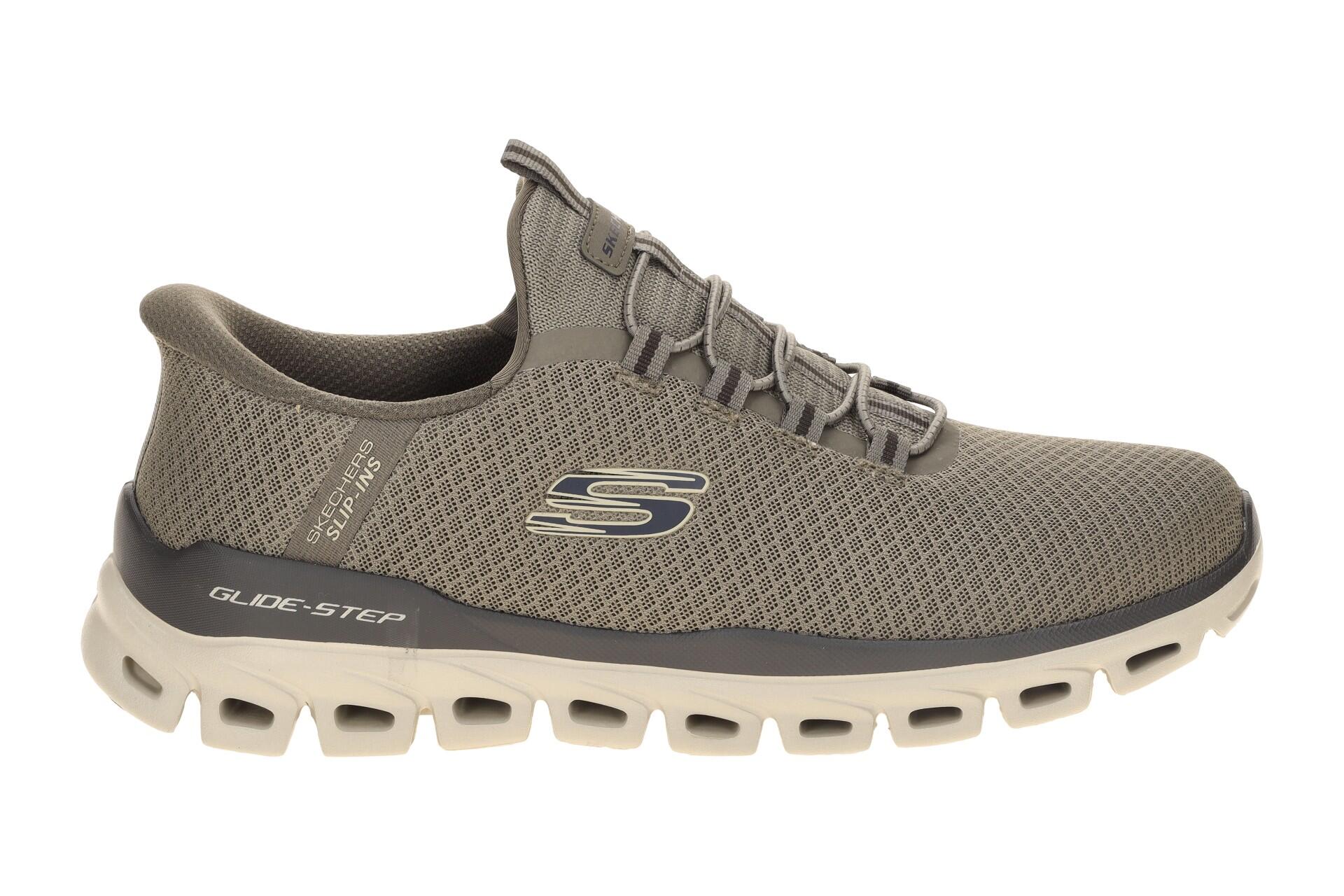 Skechers Glide Step Slipper Taupe Bruin 2/7