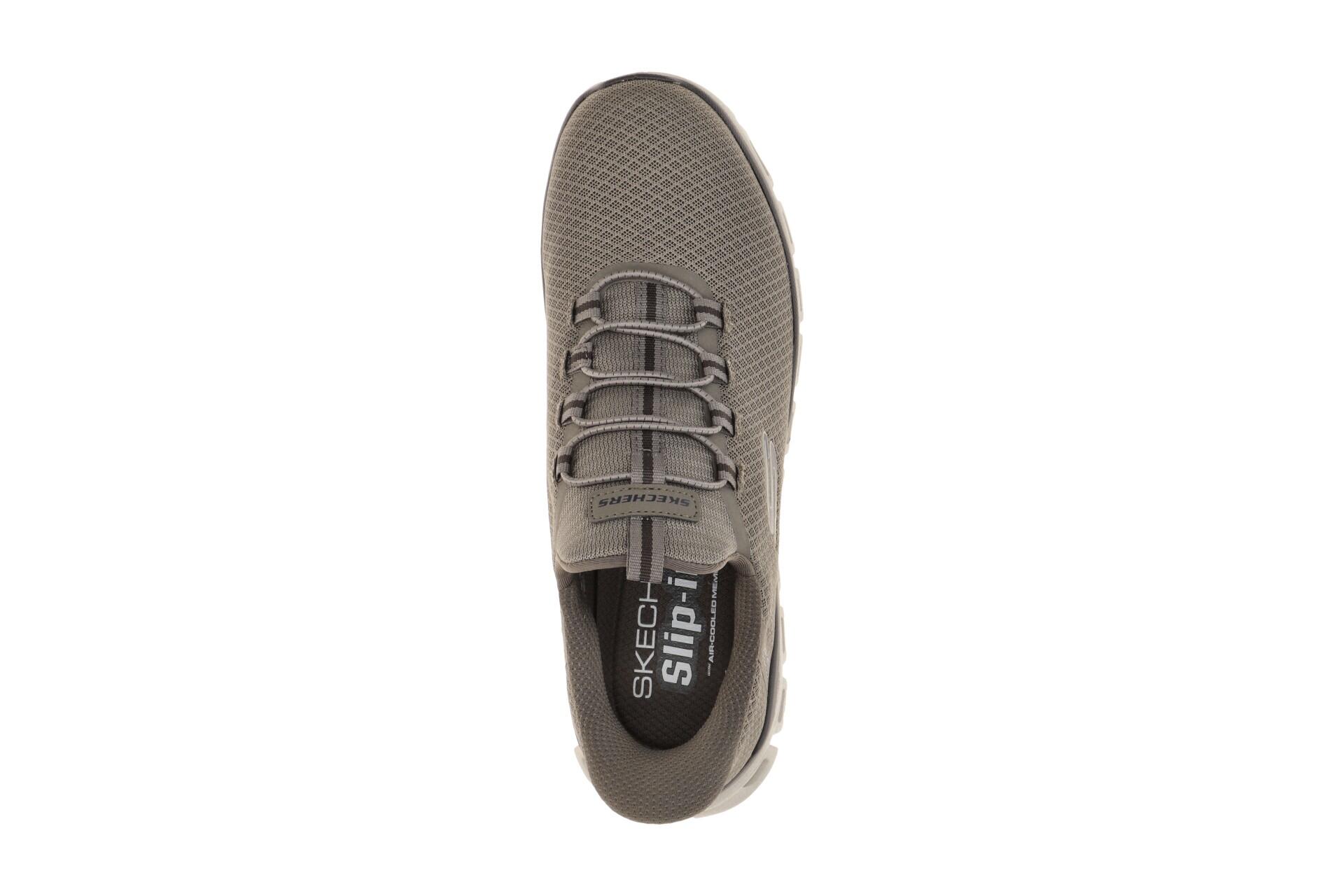 Skechers Glide Step Slipper Taupe Bruin 6/7