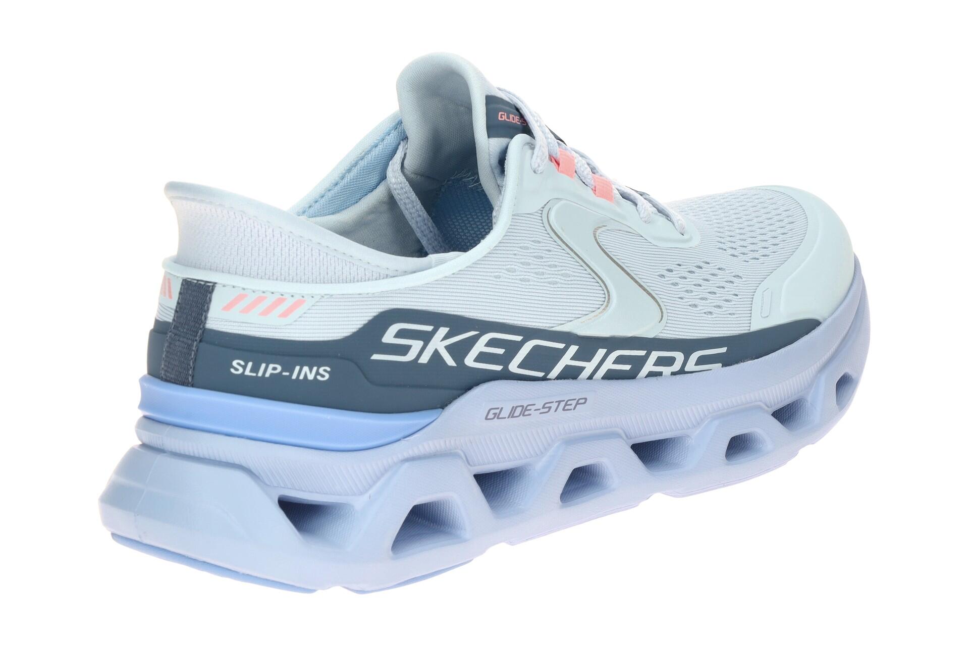 Skechers Glide Step Schuhe hellblau Damen Slip-Ins 150510 4/7