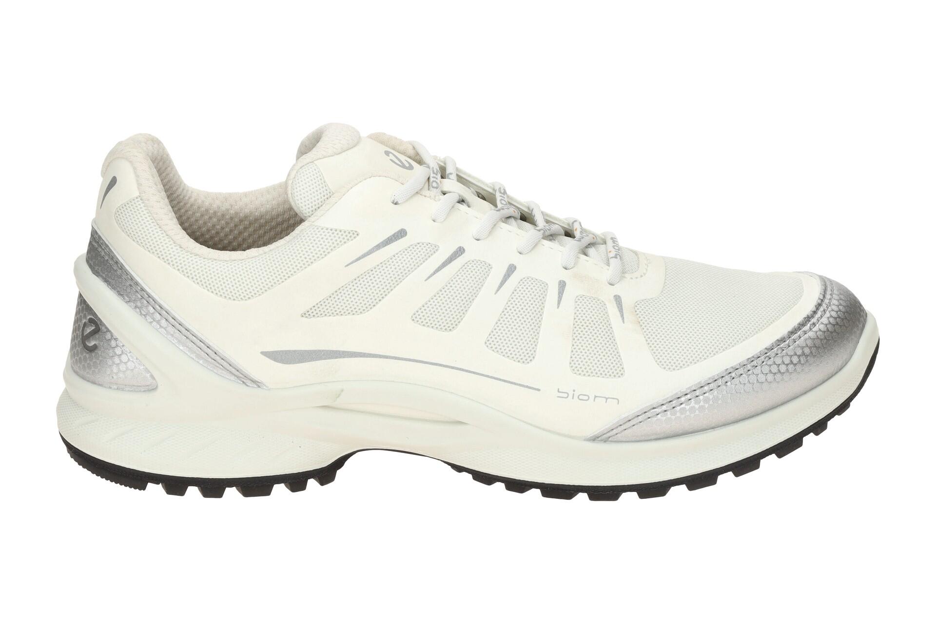 ecco Biom Energi Schuhe weiß silber Damen Sneaker 850833 2/7