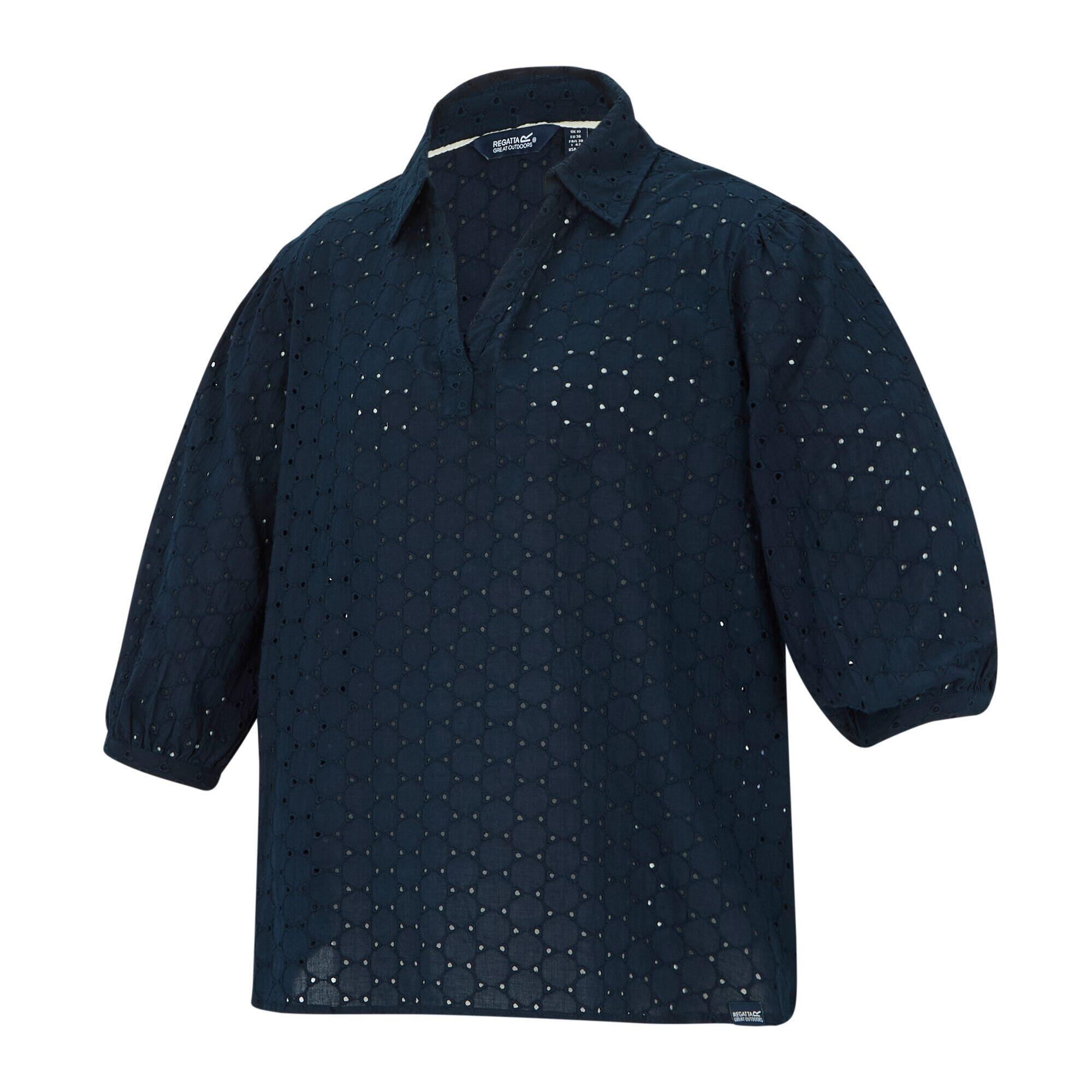 Chemisier Motif/style À Rayures NOFINO Femme (Bleu Ciel) 3/5