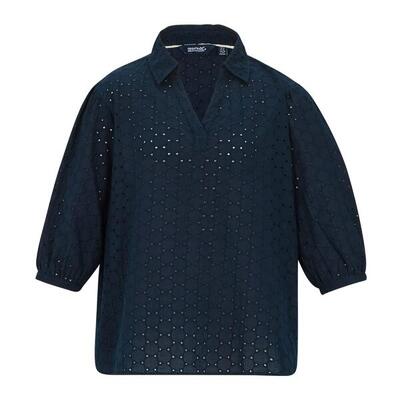 Dames nofino broderie overhemd (skyway)